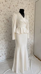 Elegantes zweiteiliges Maxi-Set in Weiß
