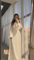 Plissee Maxikleid