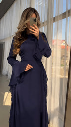 Maxi dress with ruffle details