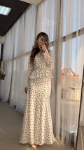 Elegant Satin Polka Dot Set