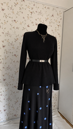 Two-piece belted maxi set