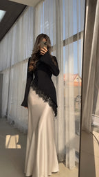 Zwarte maxi-set