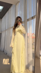 Maxi dress with ruffle details